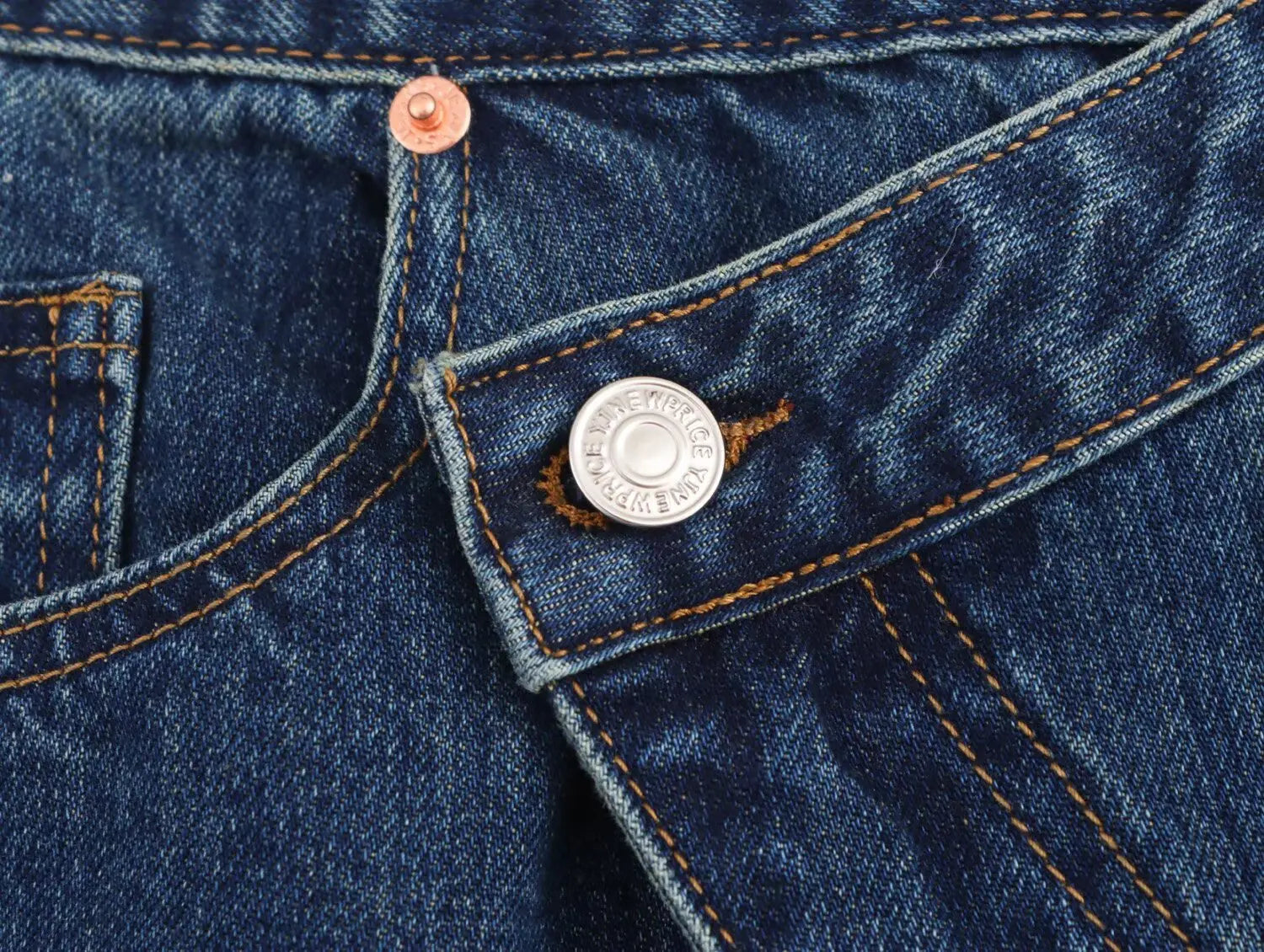 2025 Women’s High-Waist Wide-Leg Jeans – Vintage Blue Straight Fit Denim