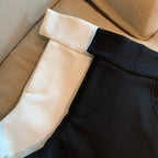 Women’s High - Waist Black Shorts – Elegant Harajuku A - Line Casual Slim Fit | NovaLume Elegant Women's Fashion