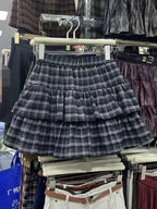 Women’s Japanese Y2K Plaid Ruffle Skirt – Punk Rock Preppy Style Layered Mini Skirt 2025 | NovaLume Elegant Women's Fashion