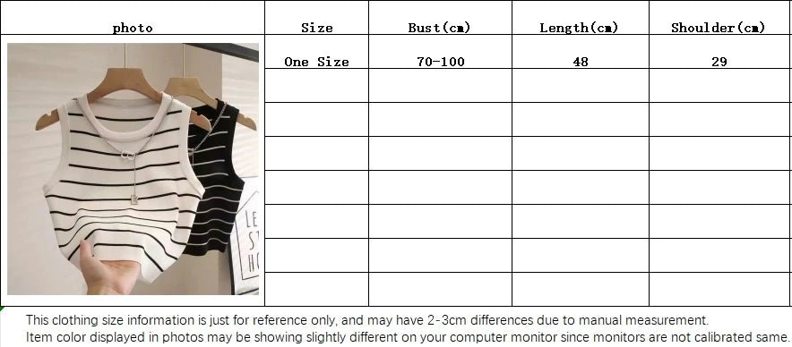 Women's Striped Knit Sleeveless Top – Summer Waistcoat Style Casual Chic Vest Shirt | NovaLume Elegant Women's Fashion